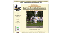 Desktop Screenshot of canyoncreekcampground.com